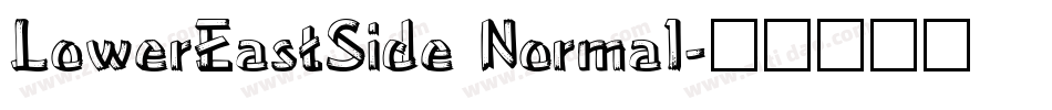 LowerEastSide Normal字体转换